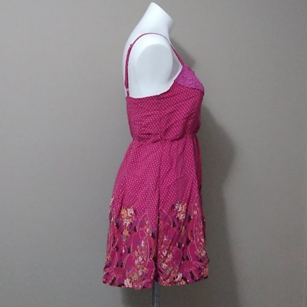 Free People pink polka dot baby doll dress small - Picture 9 of 13